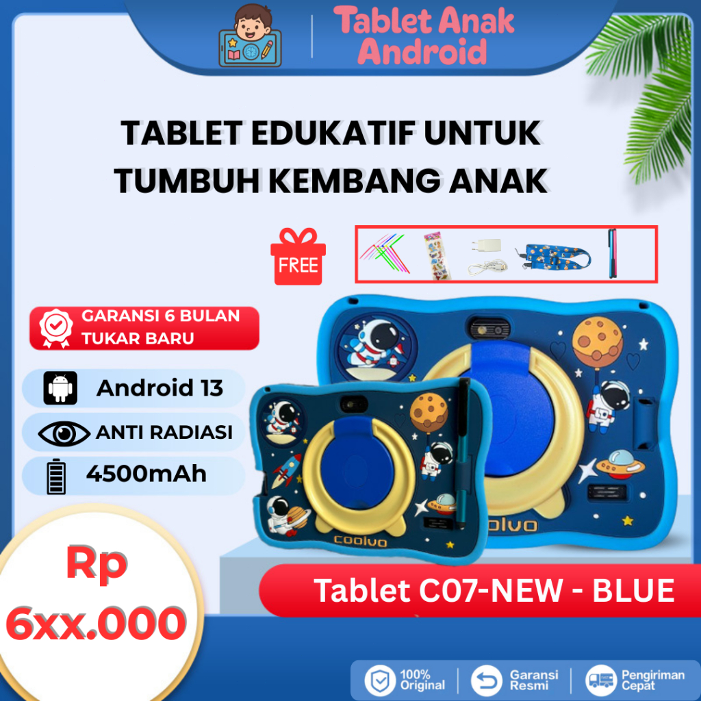 Tablet Android Untuk Belajar Anak CX07 / Tablet Aipet Anak Murah Layar Sentuh 7 inch Wifi Only
