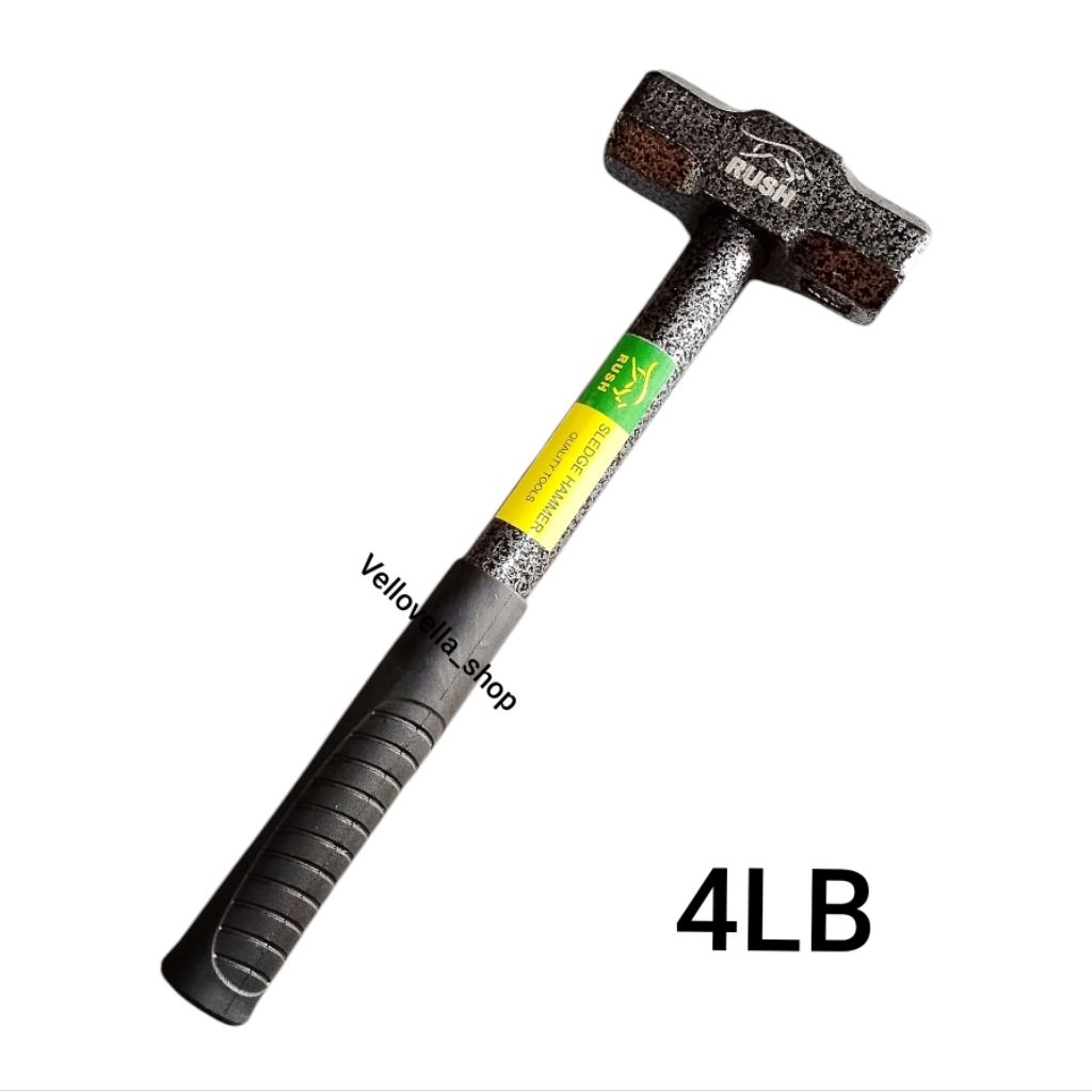 4LB Palu Godam palu bodam Rush / Martil palu batu gagang besi lapis karet Rush