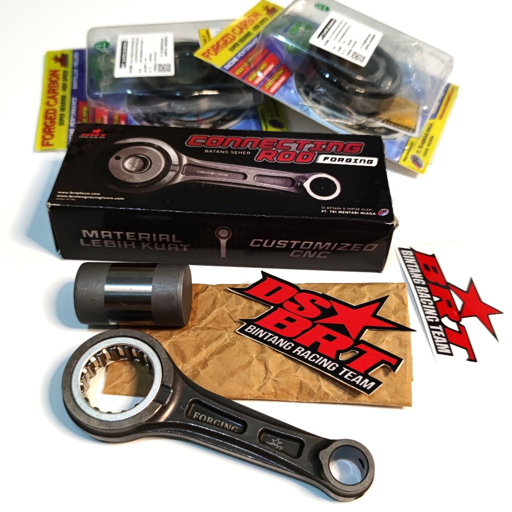 CONROD FORGED STANG SEHER + BEARING KRUK AS BRT YAMAHA WR 155 Y16 XSR MT 15 R15 V3 R15M V4 VVA