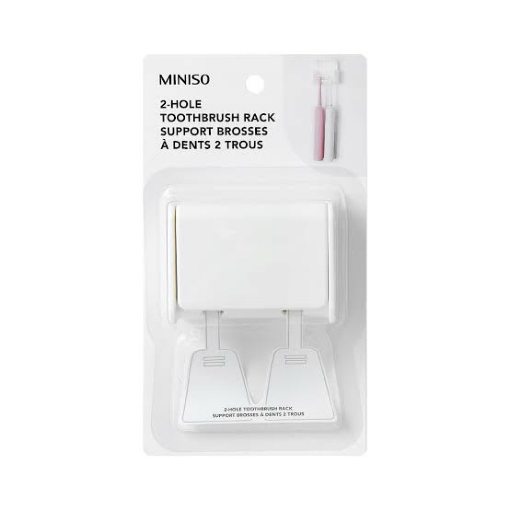 Miniso Toothbrush Holder 2hole / tempat sikat gigi