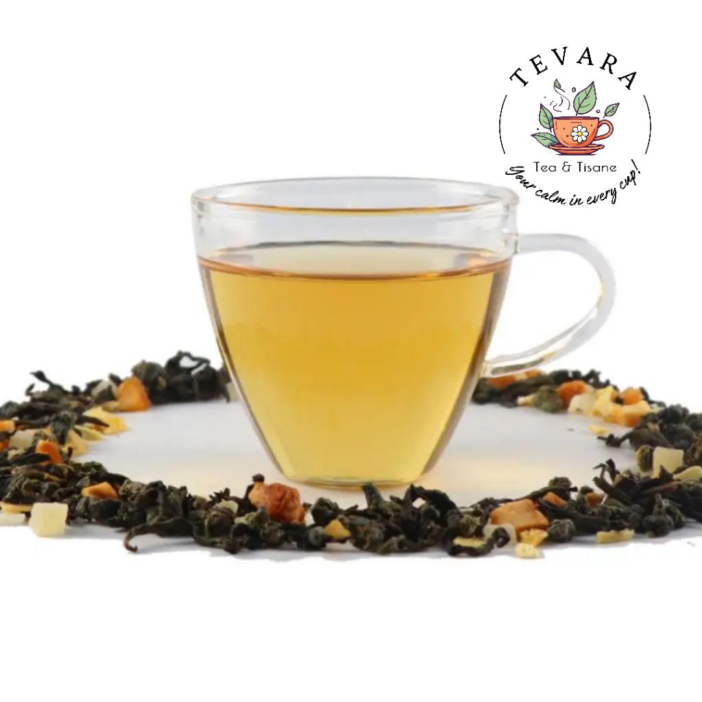 

GOLDEN BREEZE | Tea Blend Oolong Pineapple Peach 15g | Teh Oolong dengan Nanas dan Peach