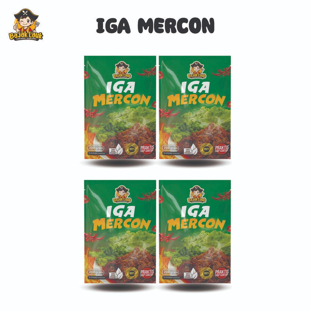 

Bajak Lauk - 4pcs Iga Mercon 200gr