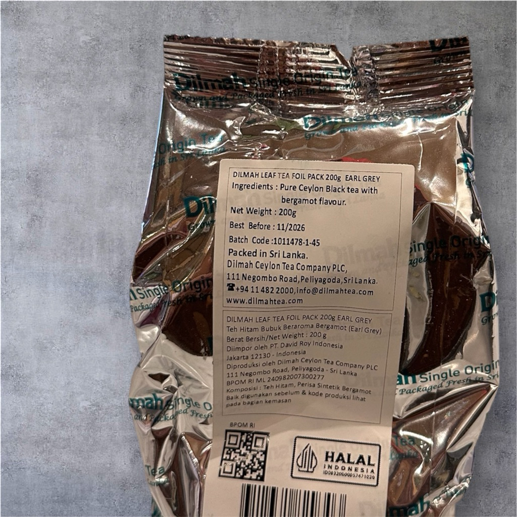 

Dilmah Leaf Tea Foil Pack English Breakfast - Loose Tea Daun Teh Kering 200gr