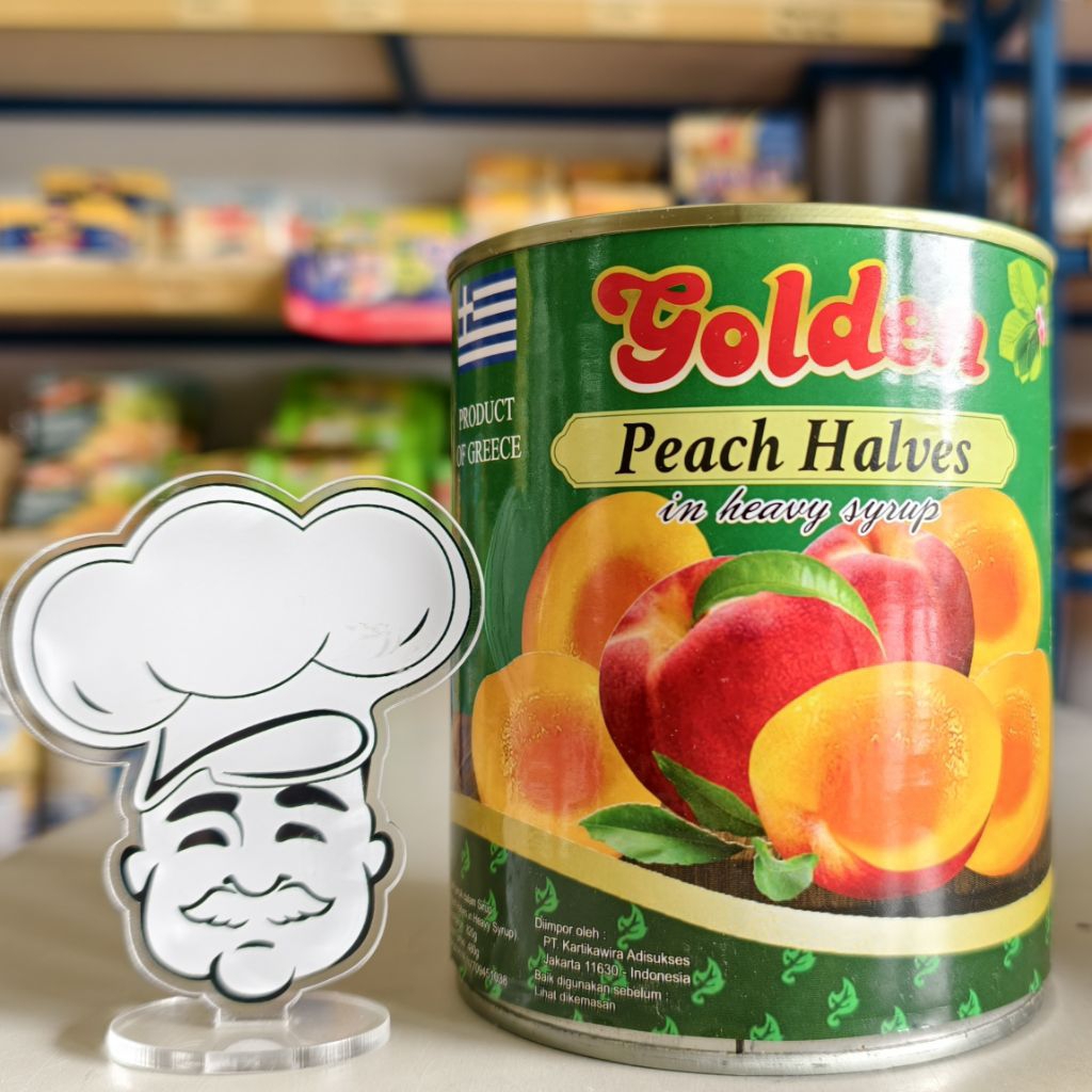 

Golden Peach Halves 820Gr / Buah Kaleng Peach 820Gr