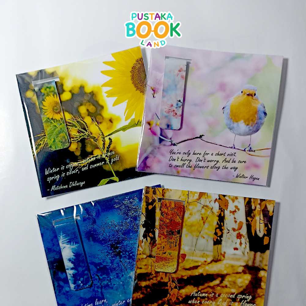 

Pembatas Buku Magnet | Bookmark | Nuansa 4 Musim| Pembatas Buku Atas