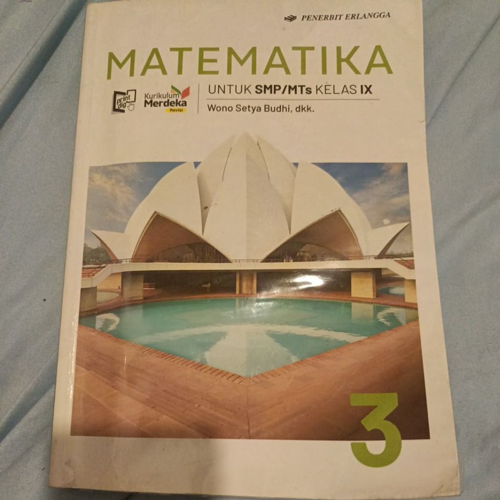 Buku Matematika SMP kelas 9 Penerbit Erlangga