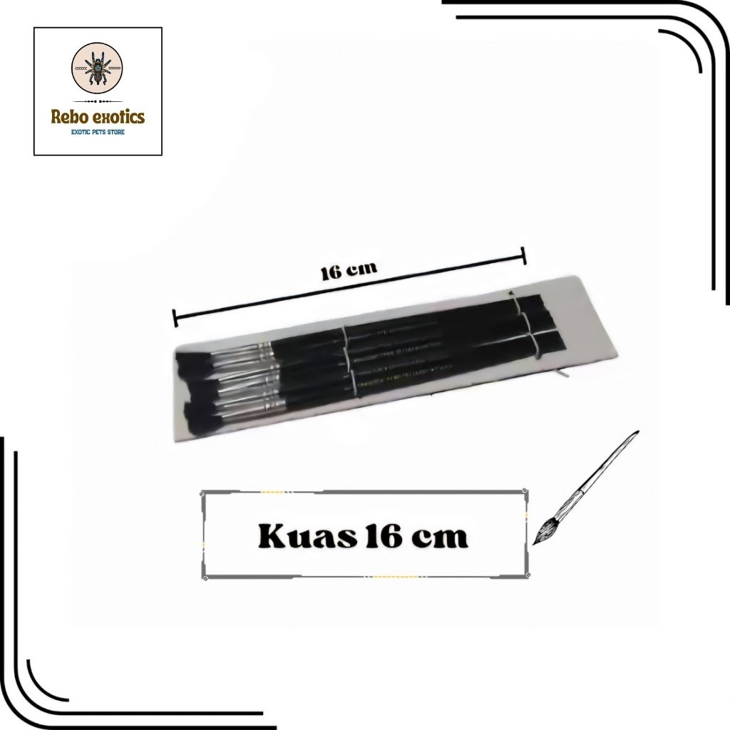 

Kuas lukis panjang 16cm reptile tarantula
