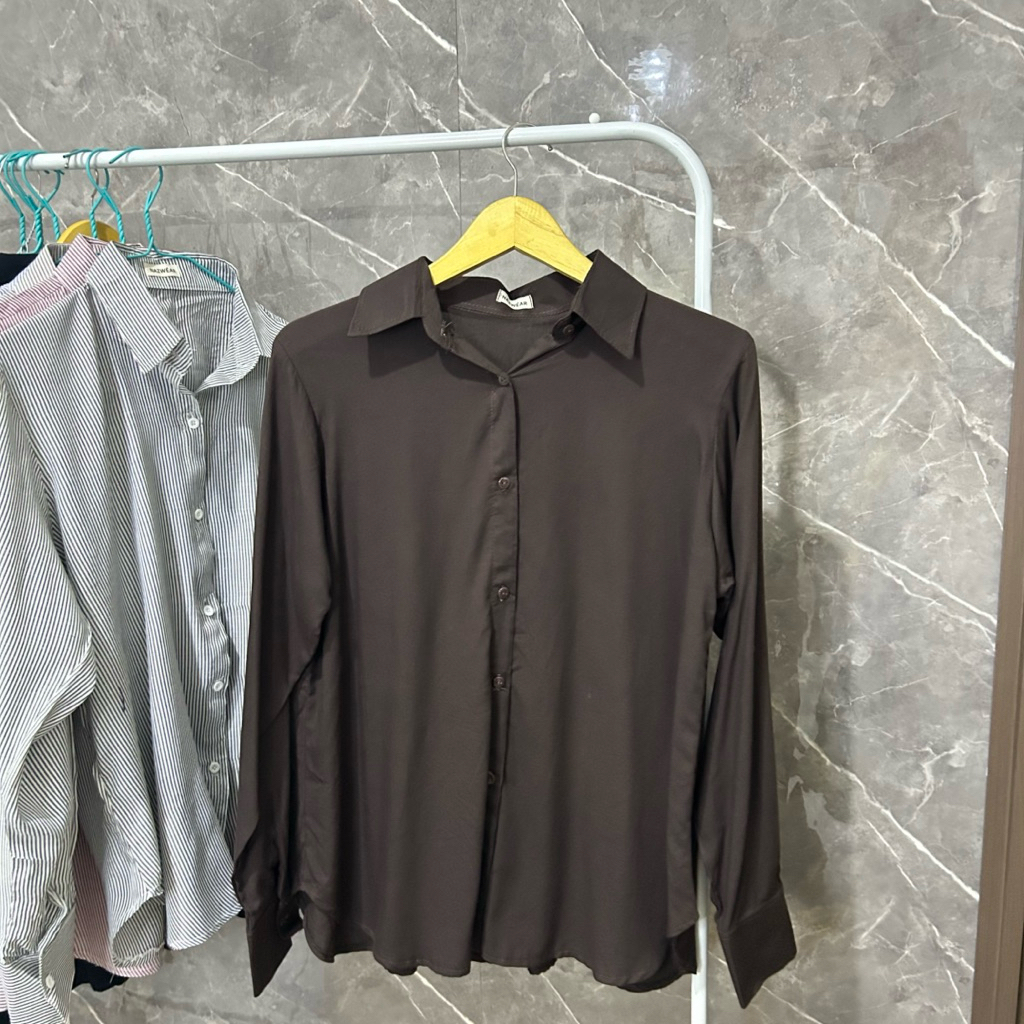 kemeja polos rayon twill