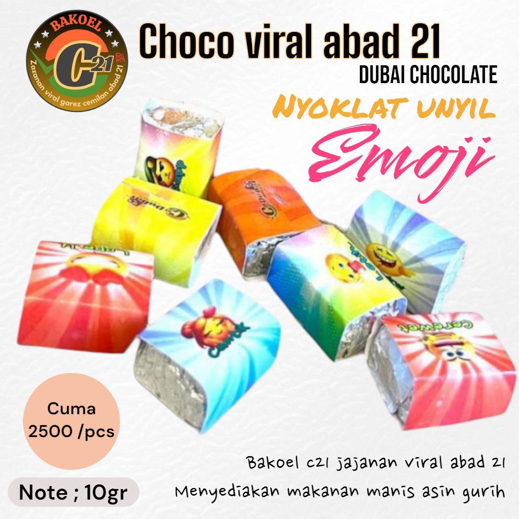 

c21 choco viral abad 21 dubai chocolate 8pcs cup