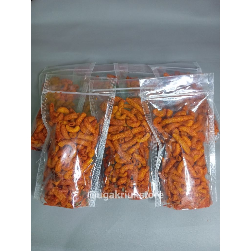 

Makaroni Pedas Gurih kriuk Cemilan kekinian Rasa Nagih (Promo beli 5 gratis 1)