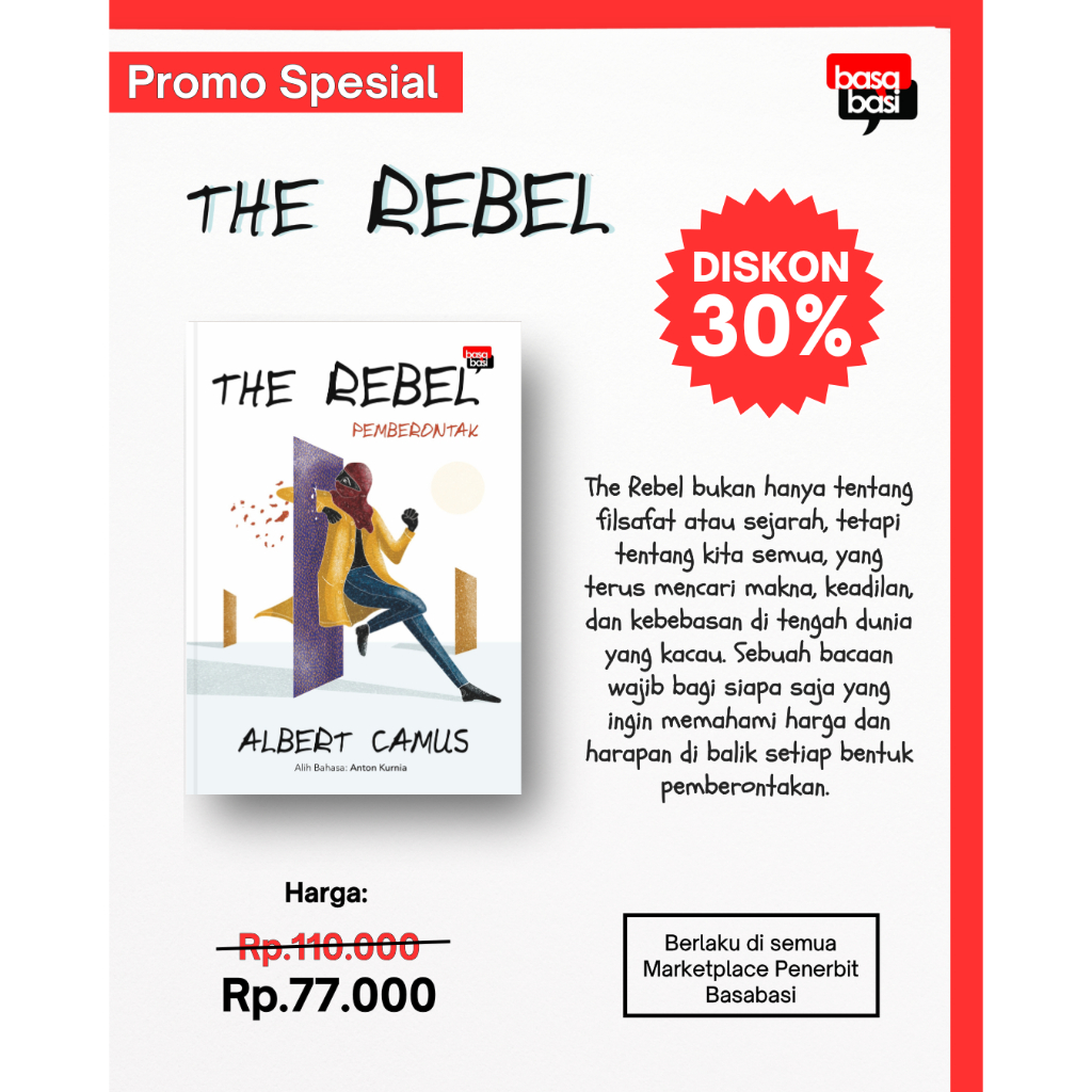 Basabasi - Buku The Rebel Pemberontak (Filsafat) - Albert Camus