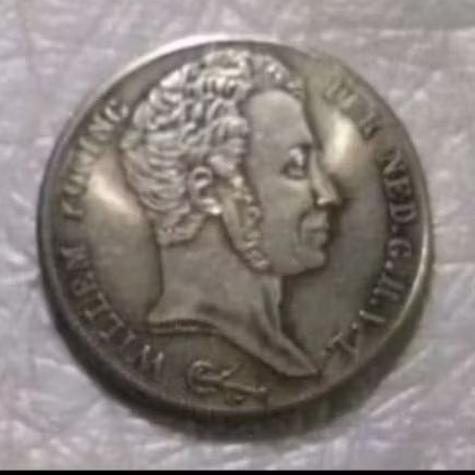 Koin kuno 3 G Gulden Willem 1818