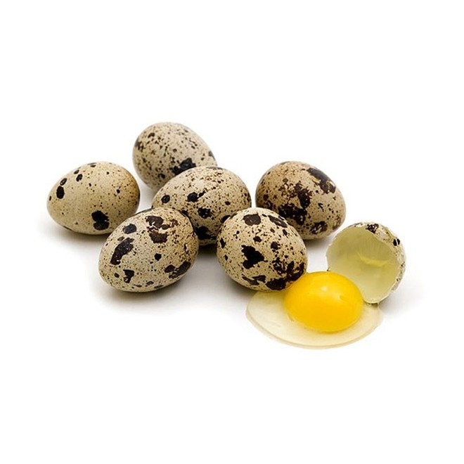 

Telur puyuh mentah & matang