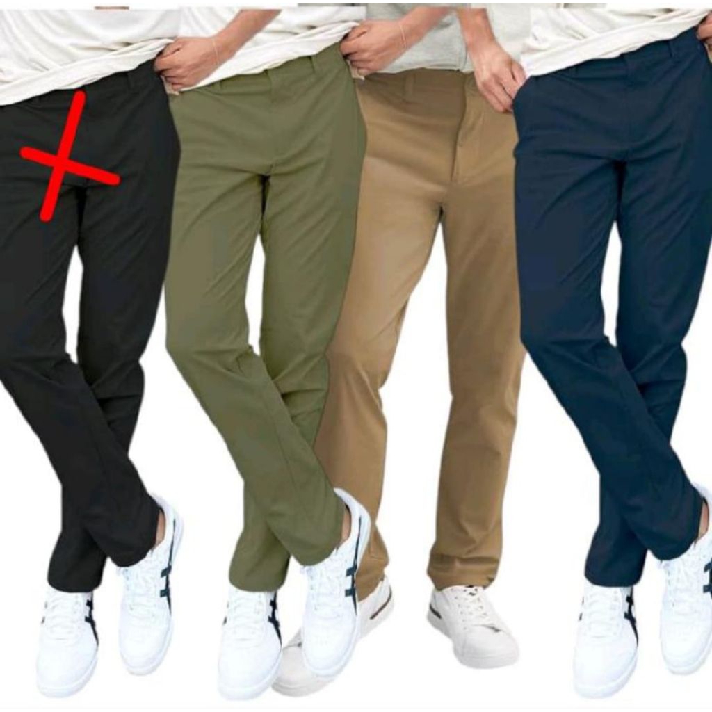 celana Bahan FLX slim strech original