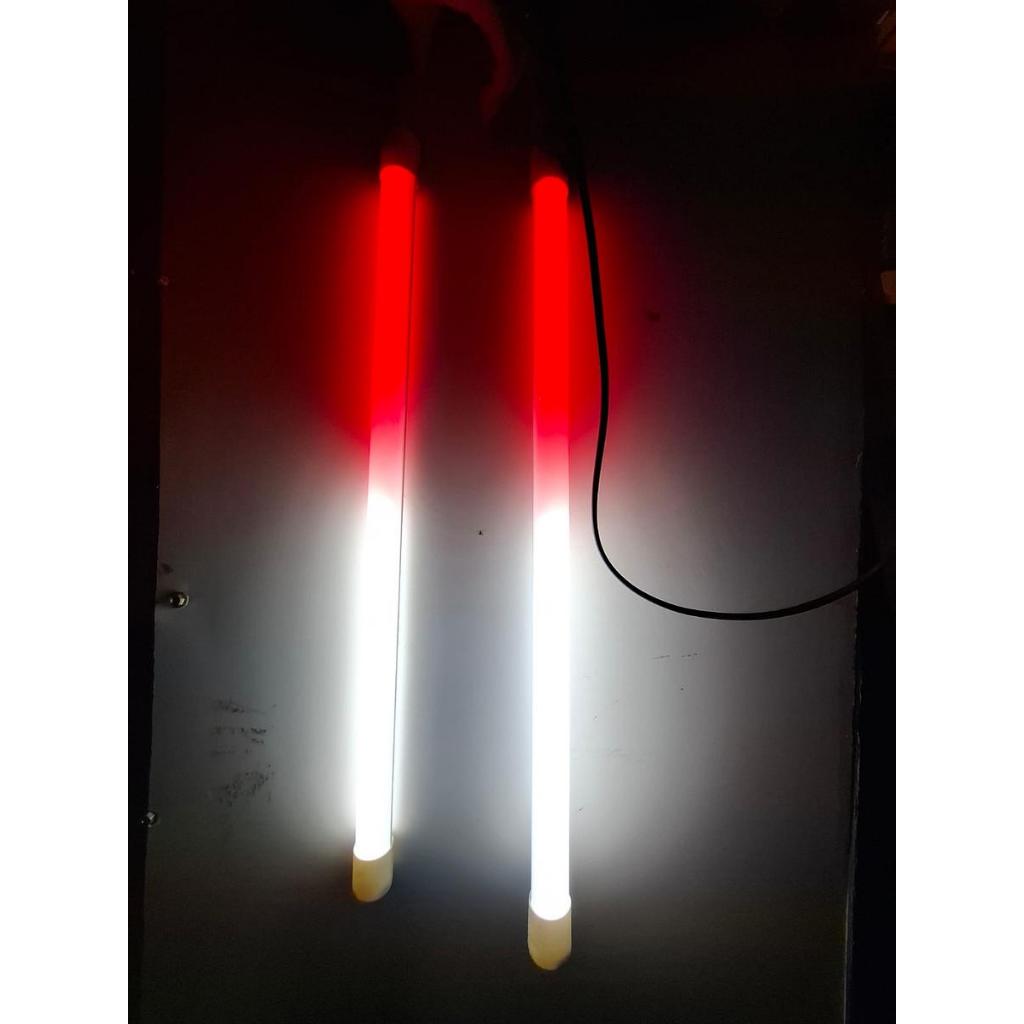Lampu TL T8 Merah Putih 9 watt 60cm Lampu Hias LED 17 Agustus Waterproof