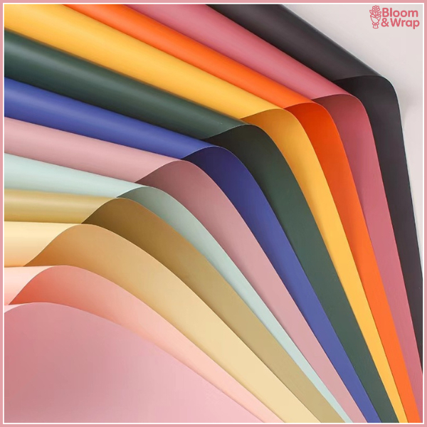 

Kertas Buket Bunga Polos Solid Flower Wrapping Cellophane Full Color Opp KB6199