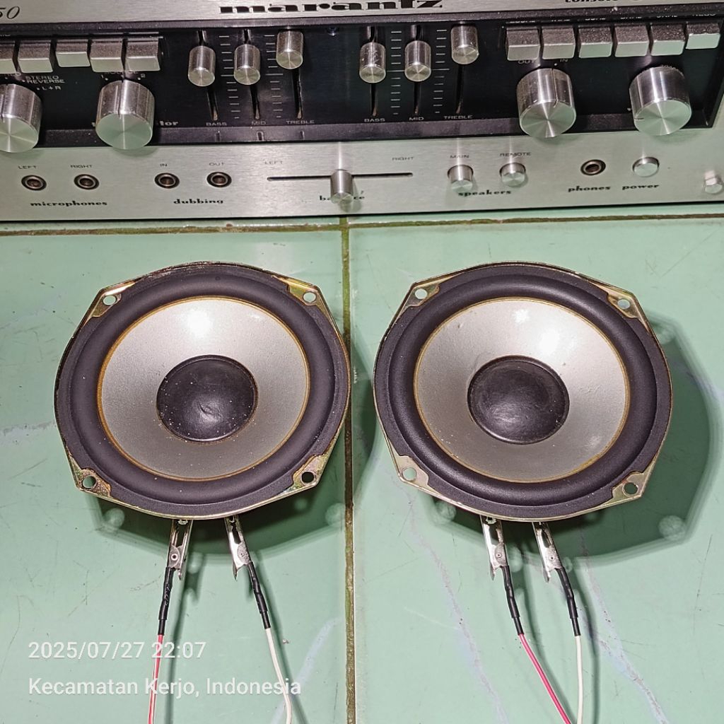 sepasang speaker woofer JVC 4,5 inch bekas speaker bookshelf JVC