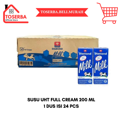 

[KIRIM INSTAN] SUSU UHT FULL CREAM 200 ML 1 DUS