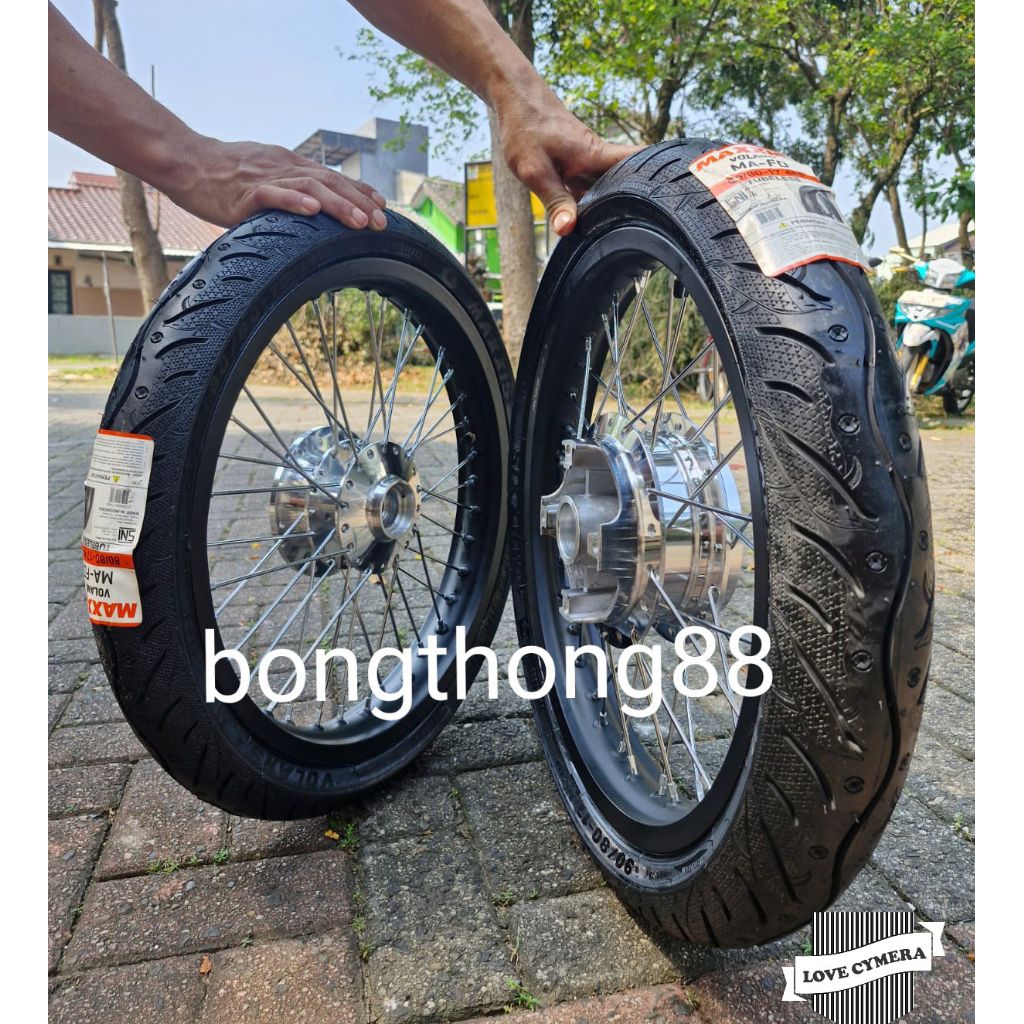 Sepakat velg Rossi Cb150R Old Cb 150R lama Megapro monoshock double disc ring 17 185/215 17 Ban maxx