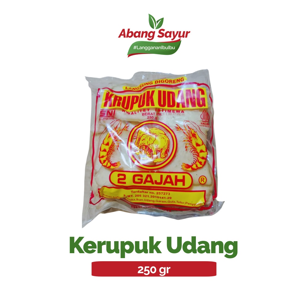 

Kerupuk Mentah Udang Cap 2 Gajah 250gr – Gurih, Renyah, Udangnya Berasa - Kirim Instant Bandung