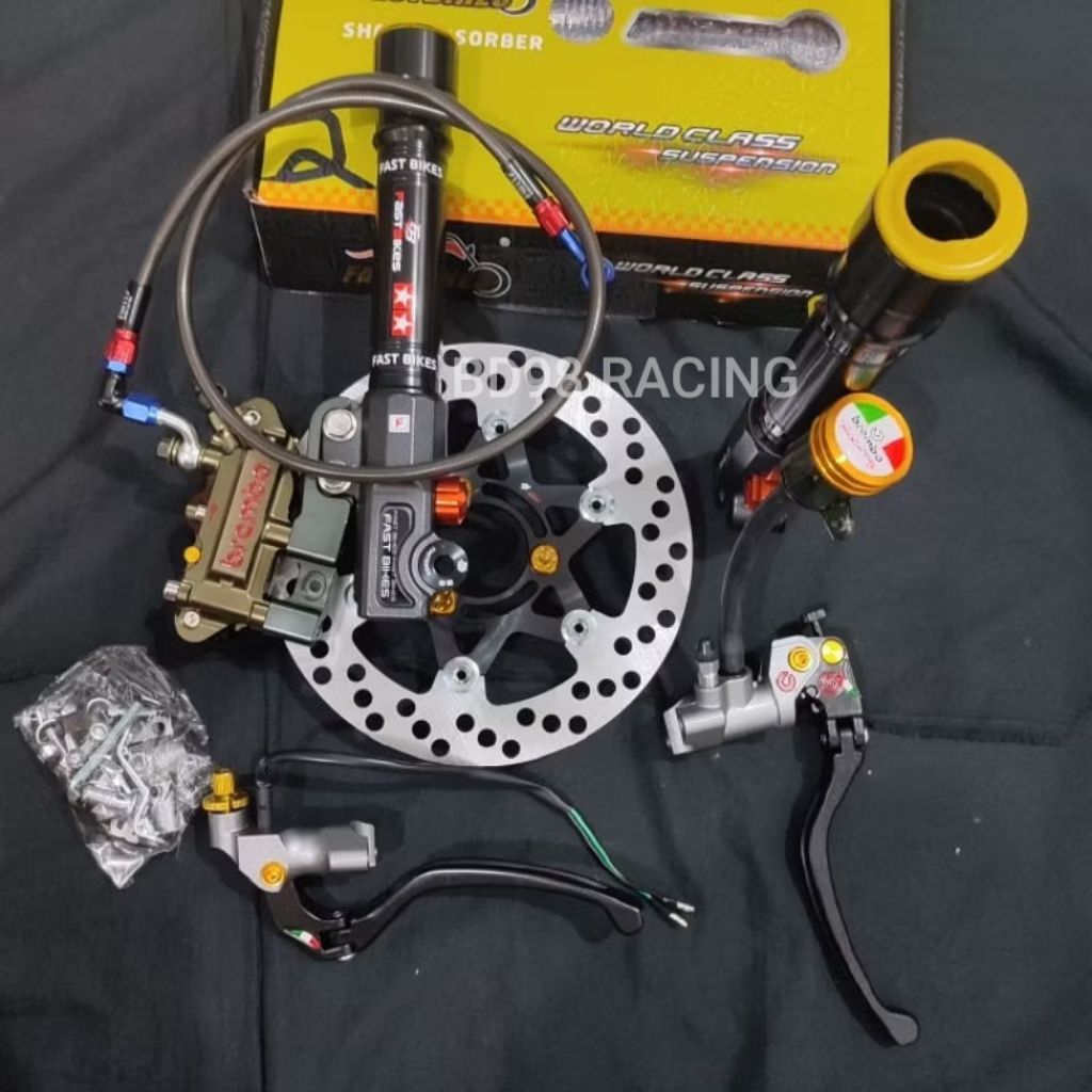 PAKET TABUNG SHOCK MIO J, FINO, MIO M3 + KALIPER MONOBLOK + MASTER REM