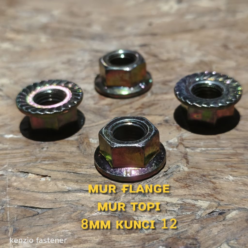 Mur flange/mur topi M.8 kunci 12
