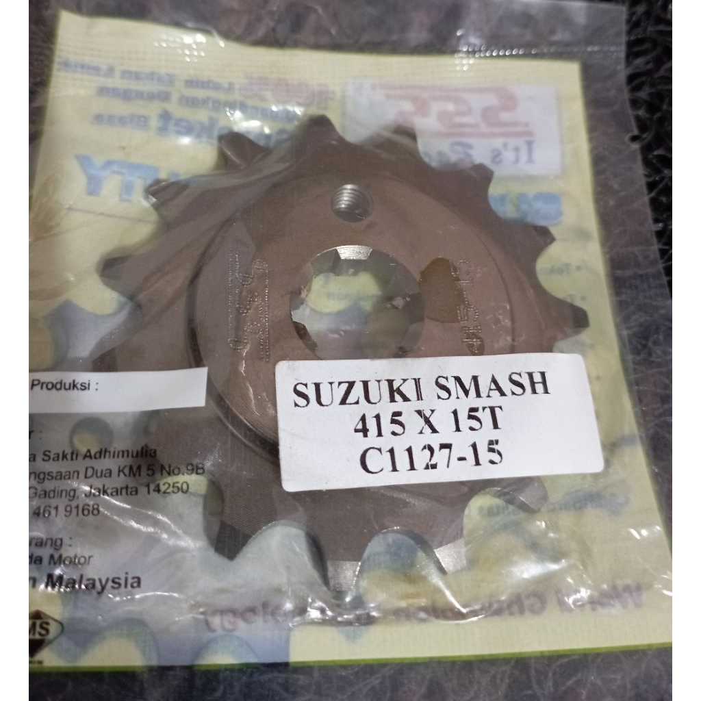 Gir SSS Smash depan 415 15 Tipis gear depan Original SSS Racing
