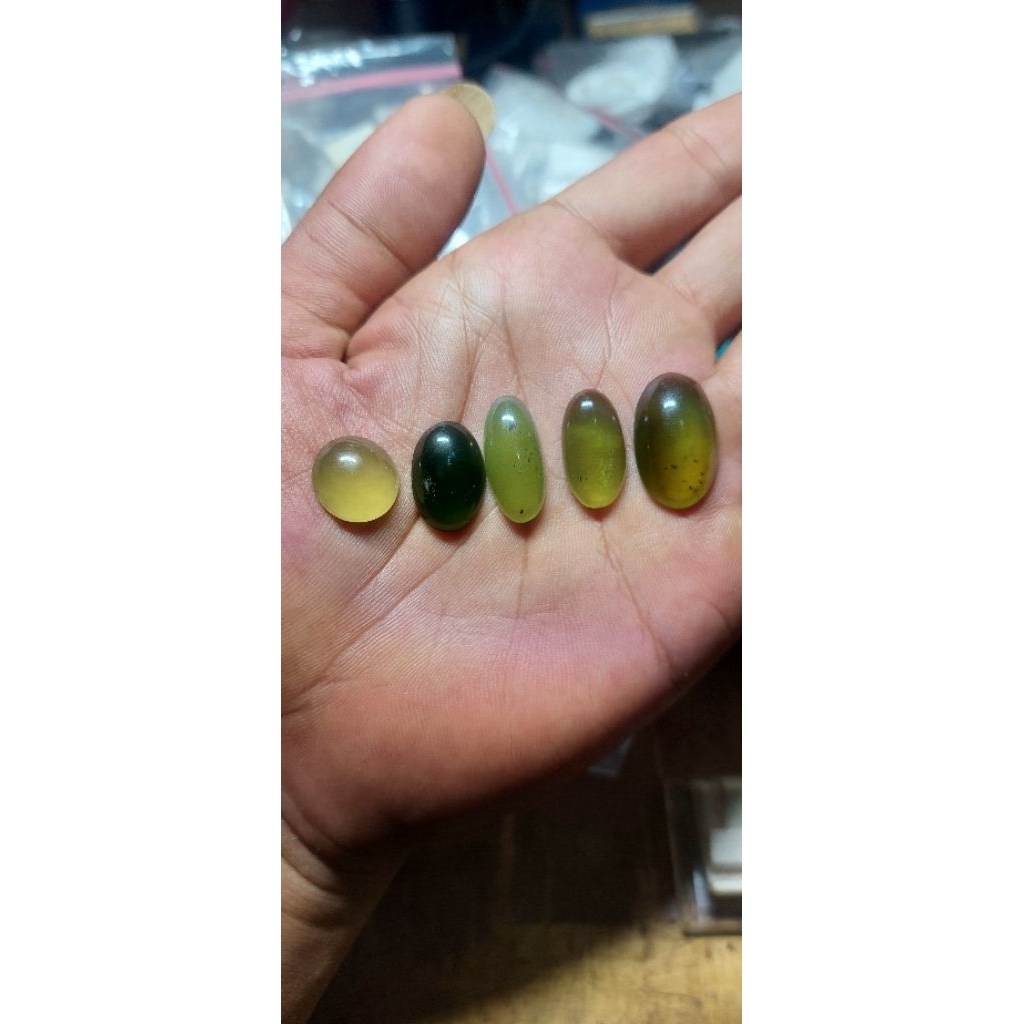 5 pcs Natural giok aceh
