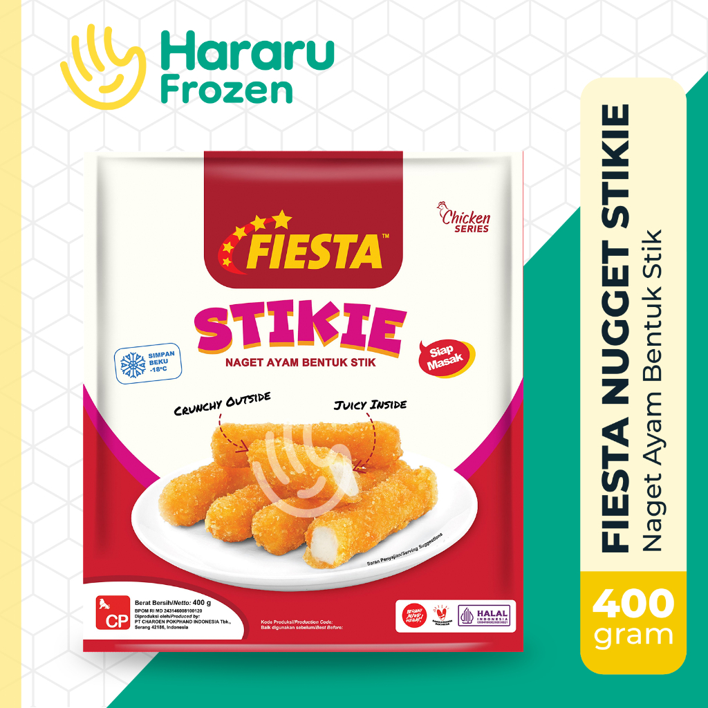 

FIESTA Stikie Chicken Nugget Naget Ayam Bentuk Stik 400 gram