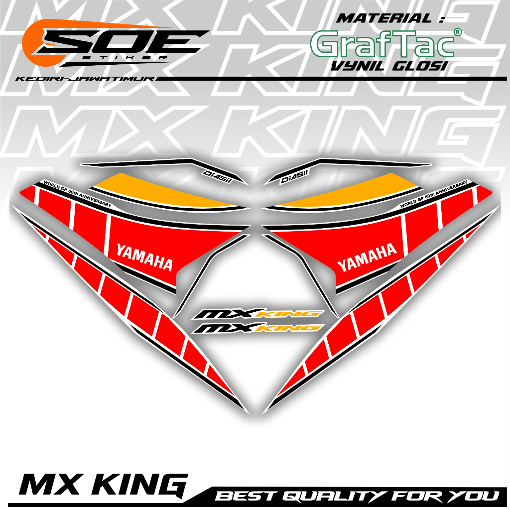 STRIPING MX KING custom model 60th yamaha