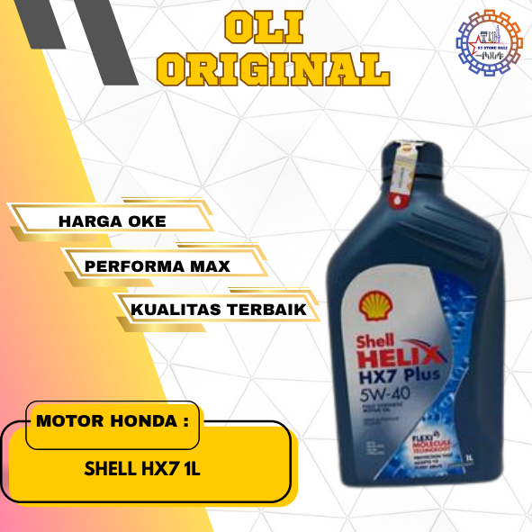 OLI SHELL HX7 1Liter PELUMAS MESIN SHEL HELIX HX7 1L Oli