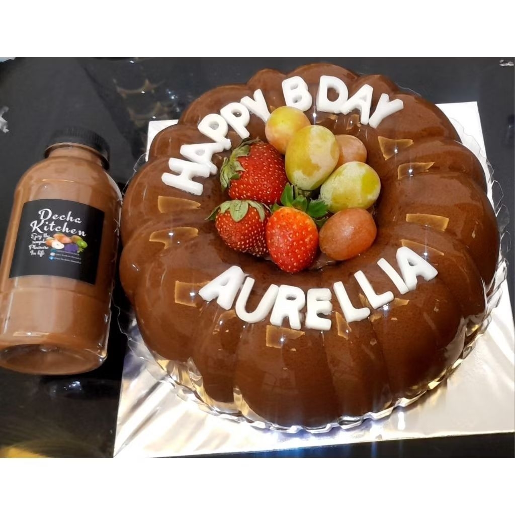 

puding 20cm dgn doublle garnis