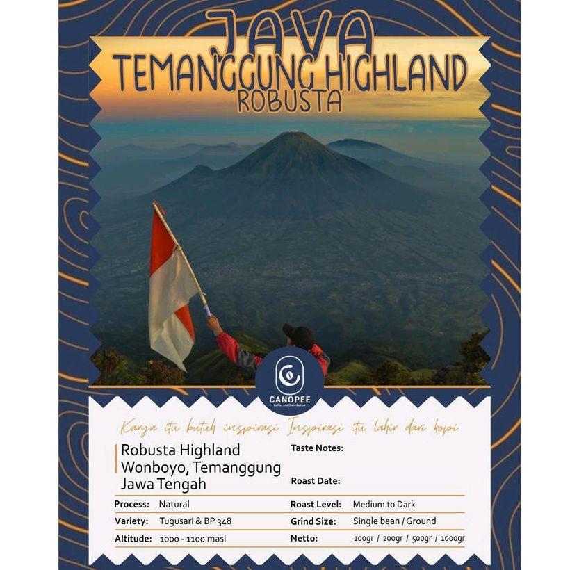 

Robusta Highland "Temanggung Lereng Prau" - Roastbeans Single Origin Coffee