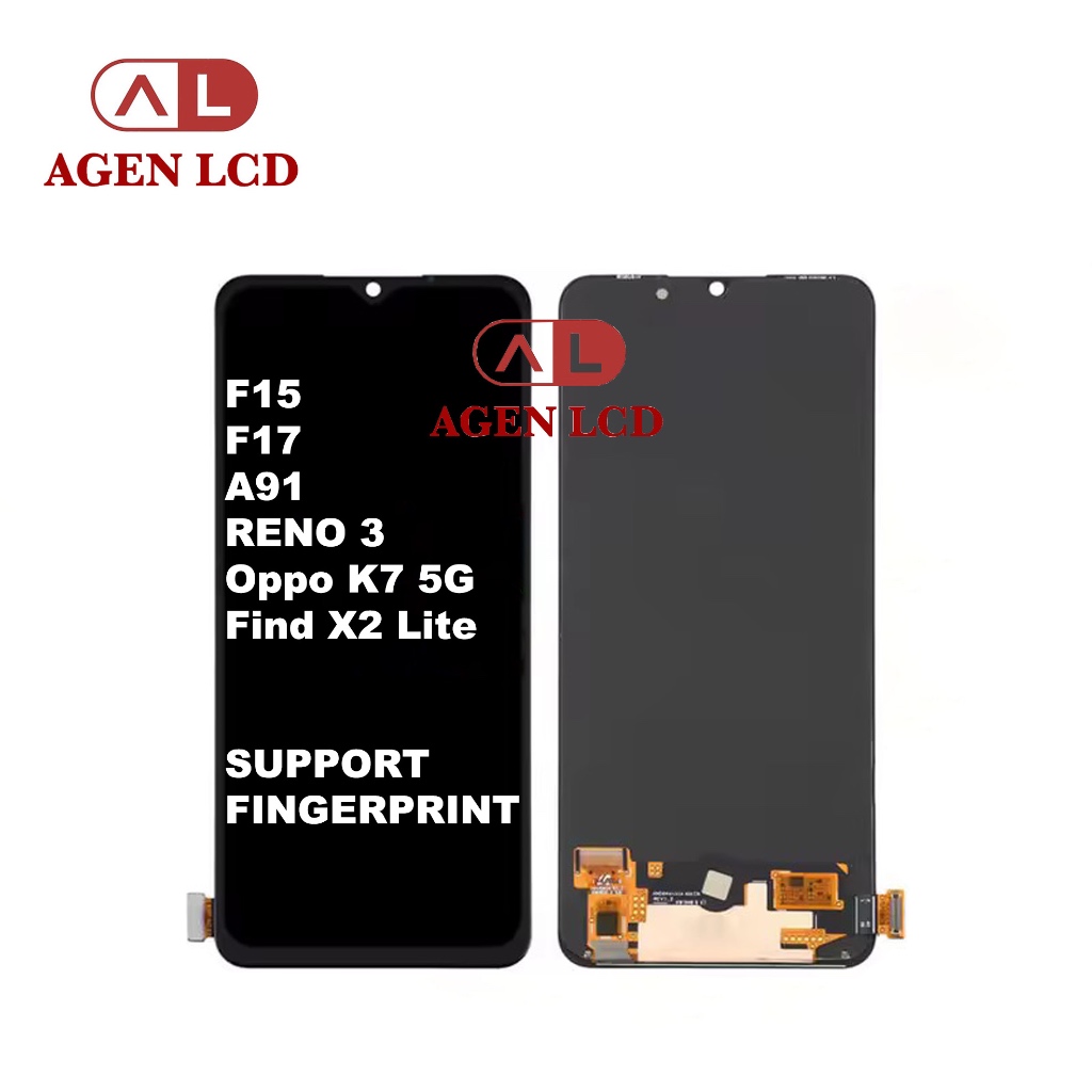 LCD OLED For Oppo F15 - F17 - A91 - Reno 3 OLED - SUPPORT FINGERPRINT