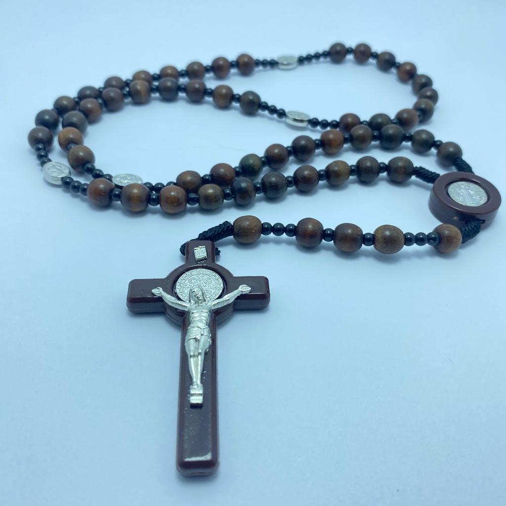 Kalung Rosario Katolik Kayu Stigi Spesial