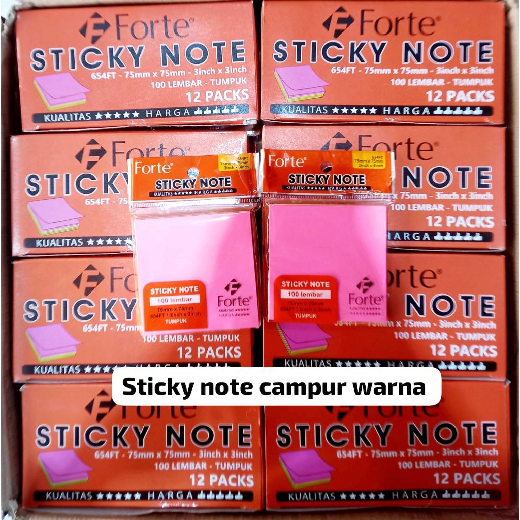 

Sticky Note Forte 75x75mm (5 Warna)
