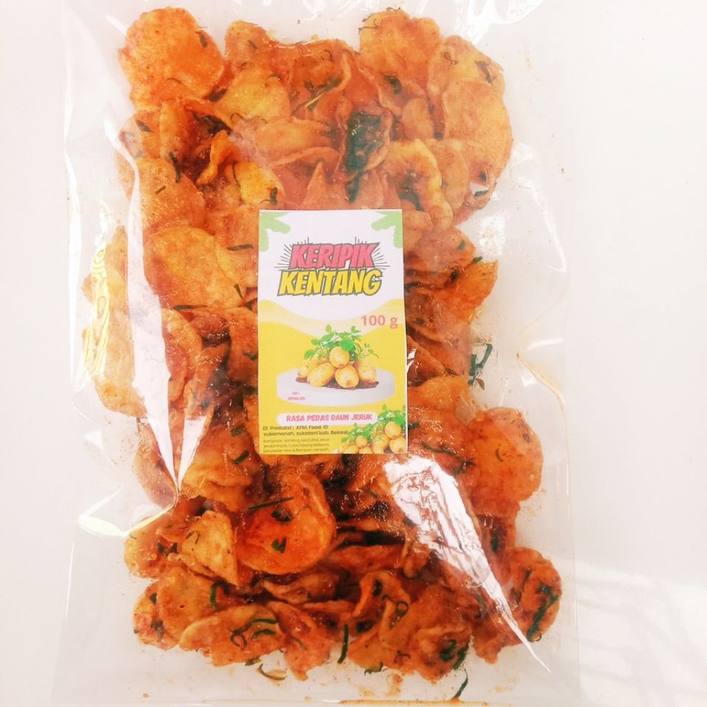 

KERIPIK KENTANG RASA PEDAS DAUN JERUK 3 PCS /CEMILAN KEKINIAN / SNACK GROSIR / CEMILAN TERLARIS/ CEMILAN KEKINIAN / SNACK VIRAL