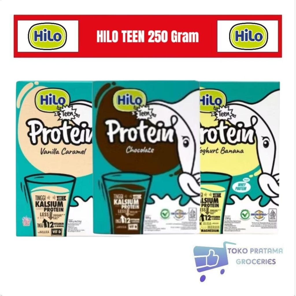 

HILO TEEN 250g Cokelat Vanilla Caramel Yoghurt Banana