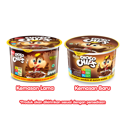 

Simba Choco Chips Sereal Cup Anak - Susu Coklat, Putih, Stroberi 34 gr
