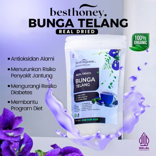 

Best Honey Teh Bunga Telang Asli Bunga Kering 25 GR