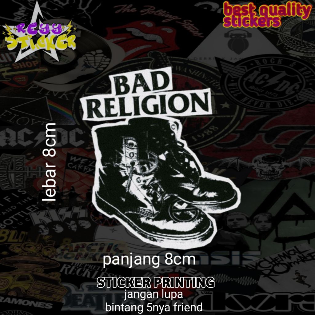 

STICKER PRINTING ANTI AIR BAD RELIGION KEREN VIRAL