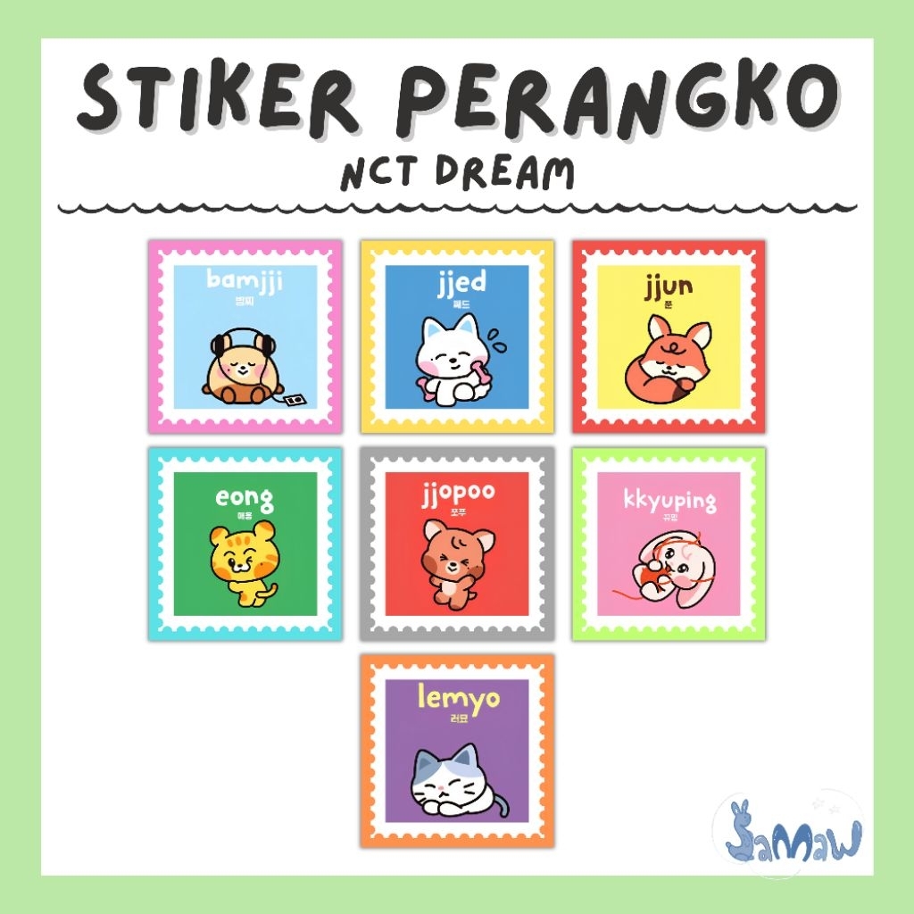 

Stiker Perangko NCT Dream | Stiker Perangko Dreamiez | Sticker Journaling | Stiker Kpop | Stiker Freebies | NCT Dream Doll