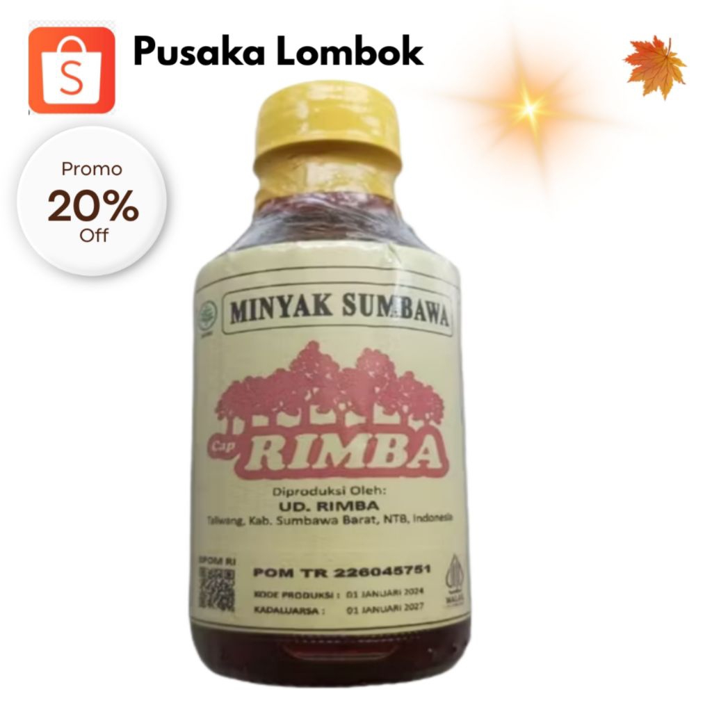 Minyak Sumbawa Asli Cap Rimba, minyak rimba