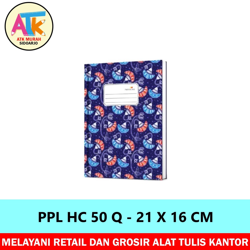 

BUKU HARD COVER KWARTO - PPL HC 50 Q - 21 X 16 CM