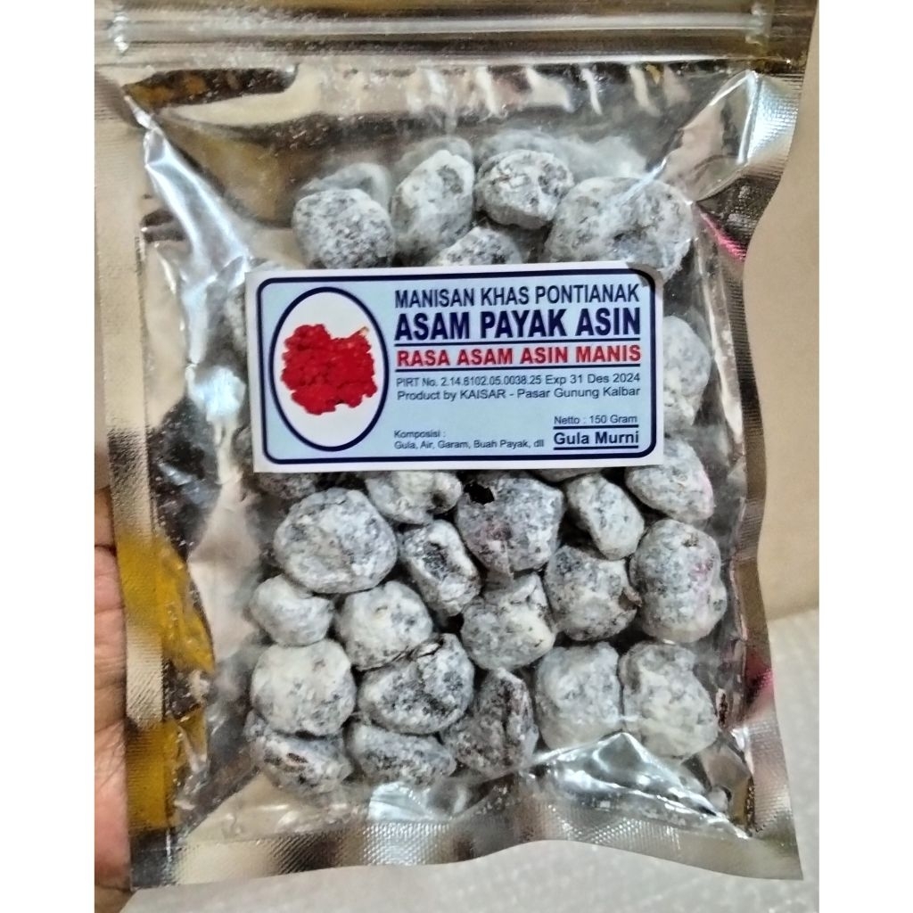 

Manisan Asam Payak Asin Khas Pontianak / Kaisar Asam Paya Kering / Manisan Khas Pontianak / Oleh Oleh Khas Kalbar