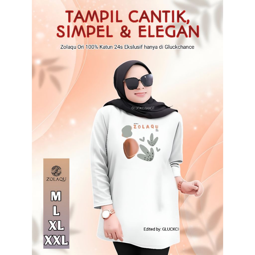 Kaos Wanita Zolaqu Original Terbaru 2025 Baju Oversize Putih Agustusan Indoor Outdoor Style Kekinian