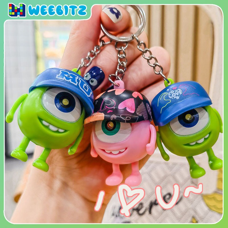 Weebitz I Love You Liontin Gantungan Bergerak Mike Gantungan Kunci Couple