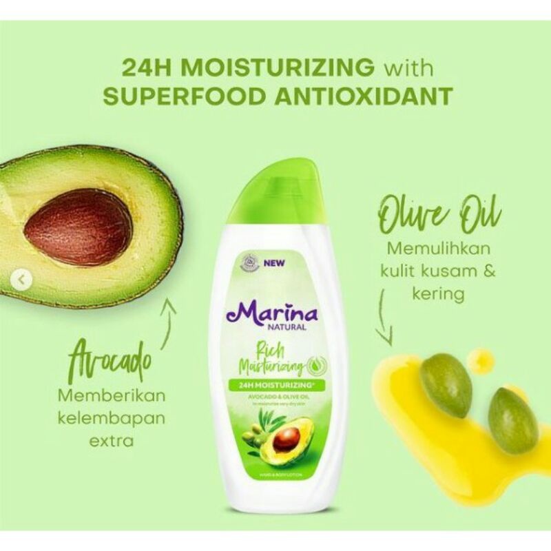 marina handbody avocado 185ml