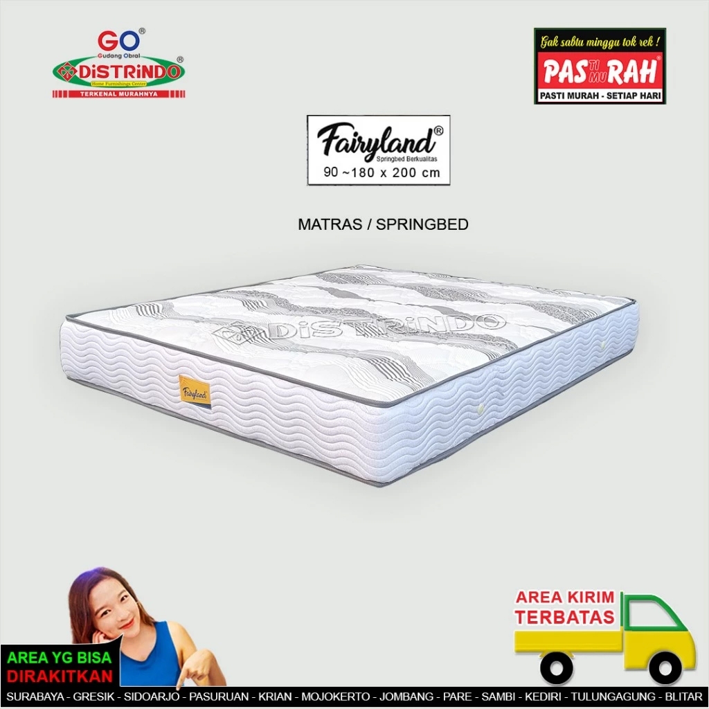 Distrindo - Kasur Matras Springbed Full Pir Bergaransi Pir 10th Kain Tebal Harga PASti muRAH