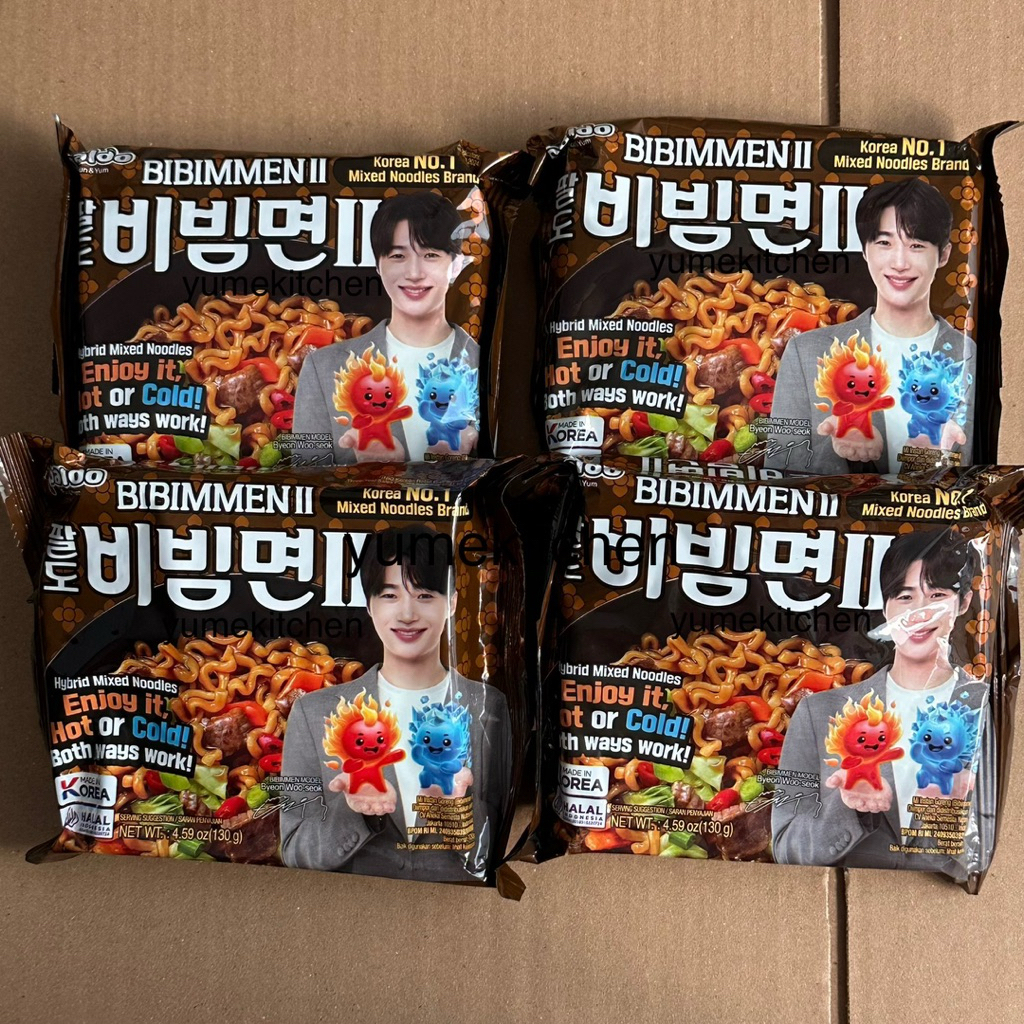 

4 Bungkus Ramen Paldo Bibimmen II Mie Korea + 1 Random Photo Card